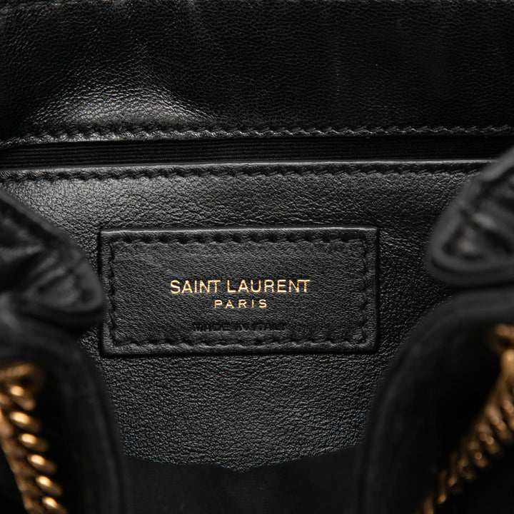 Saint Laurent Matelassé Nolita Sac Mini Cuir d'agneau Noir – vue 5 – GABY PARIS