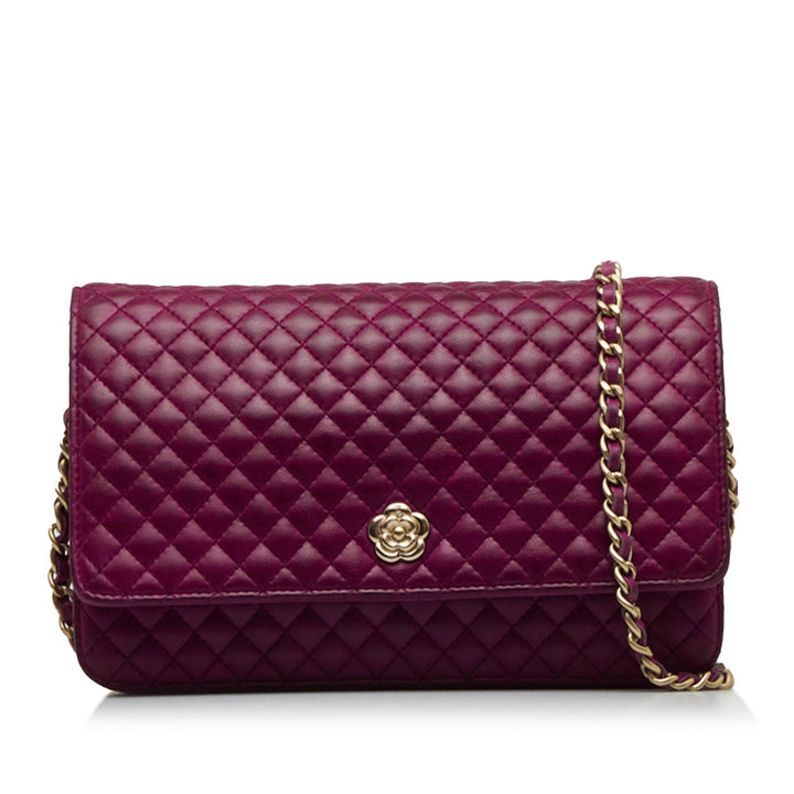 Camellia Wallet On Chain Purple - Gaby Paris