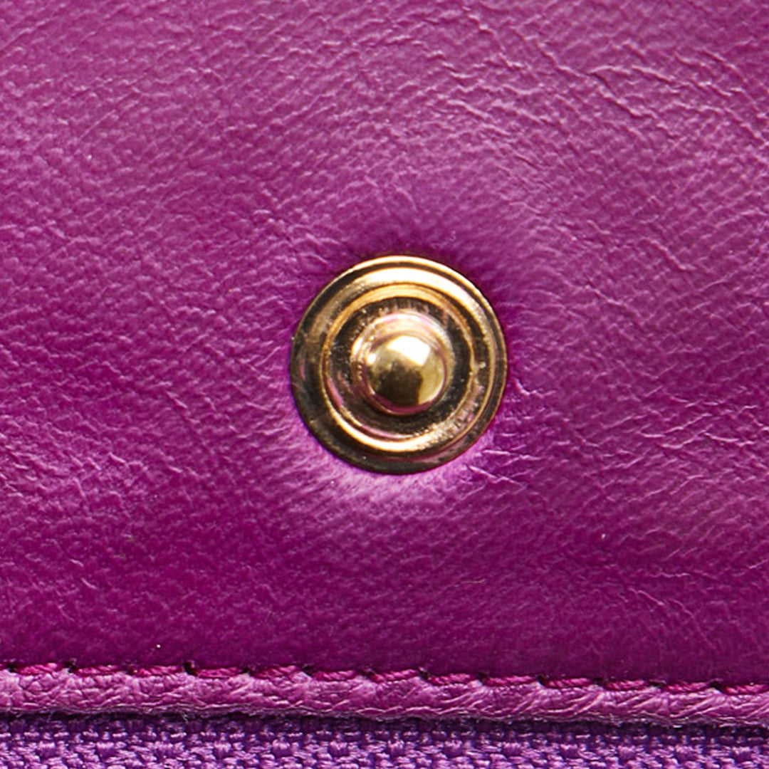 Camellia Wallet On Chain Purple - Gaby Paris