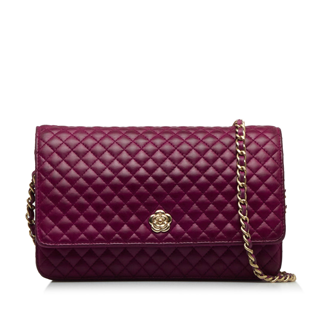 Camellia Wallet On Chain Purple - Gaby Paris