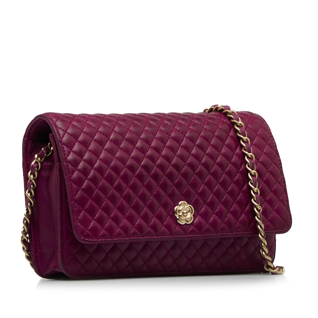 Camellia Wallet On Chain Purple - Gaby Paris