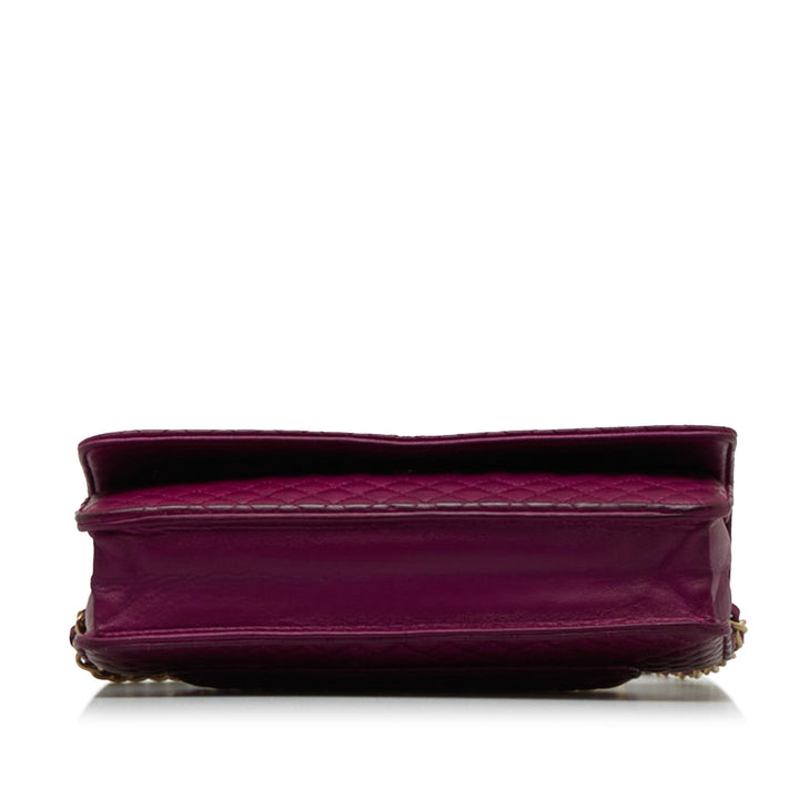 Camellia Wallet On Chain Purple - Gaby Paris