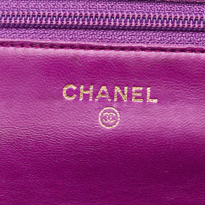 Camellia Wallet On Chain Purple - Gaby Paris