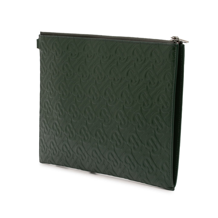 embossé TB Pochette Vert