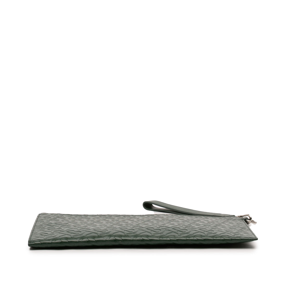 embossé TB Pochette Vert