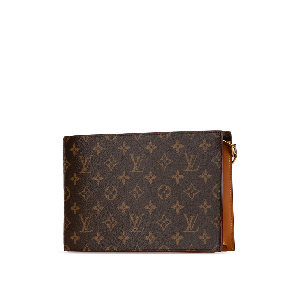 Monogram Legacy Chain Clutch Brown - Gaby Paris