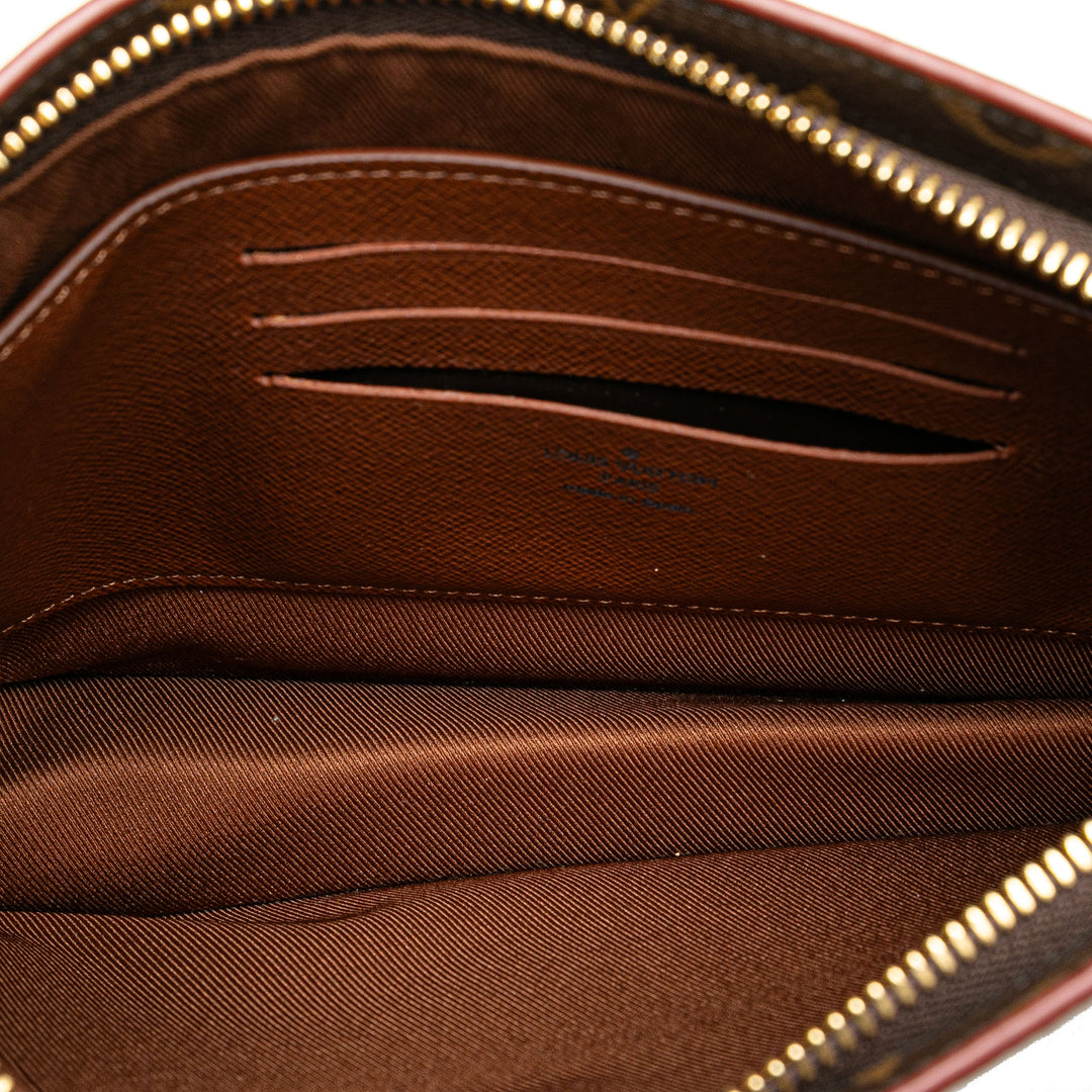 Monogram Legacy Chain Clutch Brown - Gaby Paris