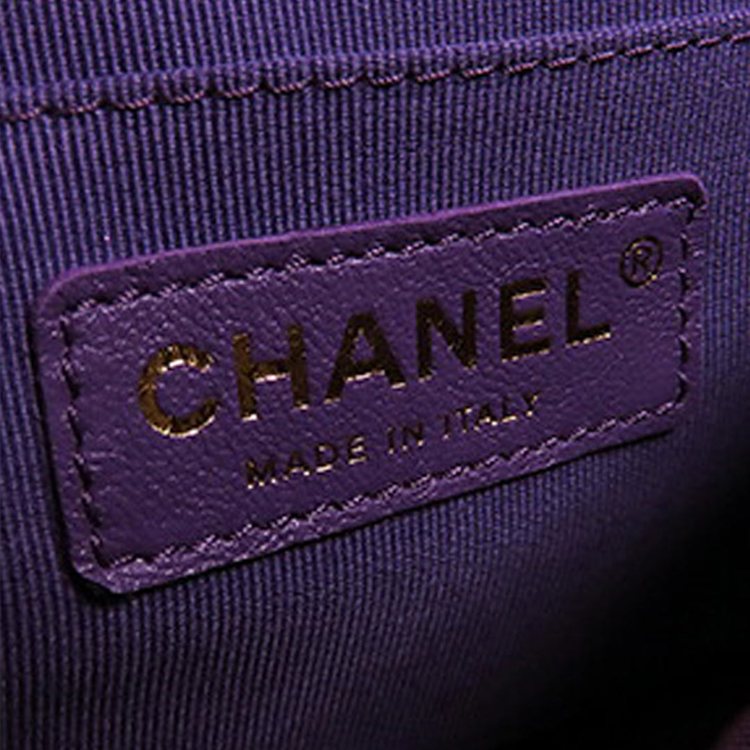 Chanel CC Matelassé Tweed anse supérieure à rabat