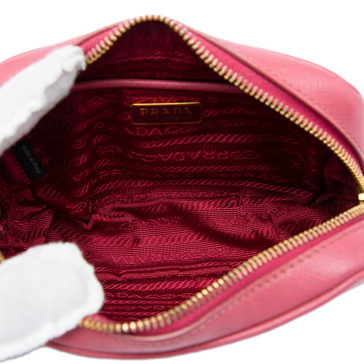 Prada Lux Sac caméra Mini Cuir Saffiano