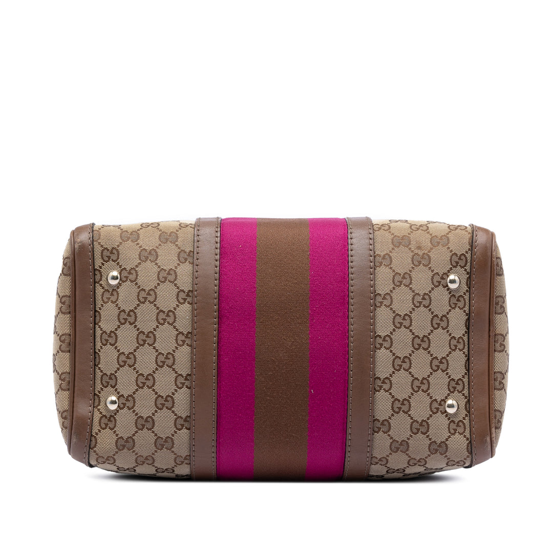 Gucci Medium GG Toile Web Joy Boston Sac
