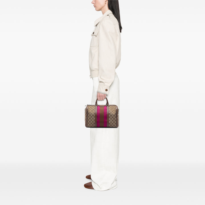 Gucci Medium GG Toile Web Joy Boston Sac