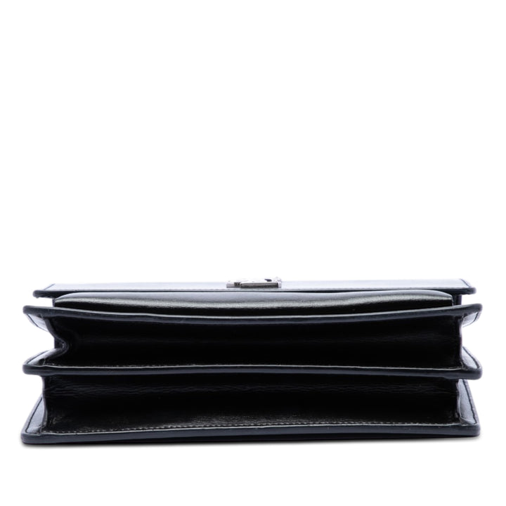 Saint Laurent Medium Cuir de veau Monogram Sunset Sac porté croisé