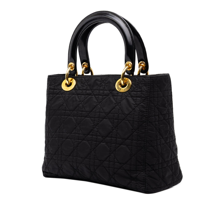 Dior Lady Dior Cannage Moyen Noir – vue 2 – GABY PARIS