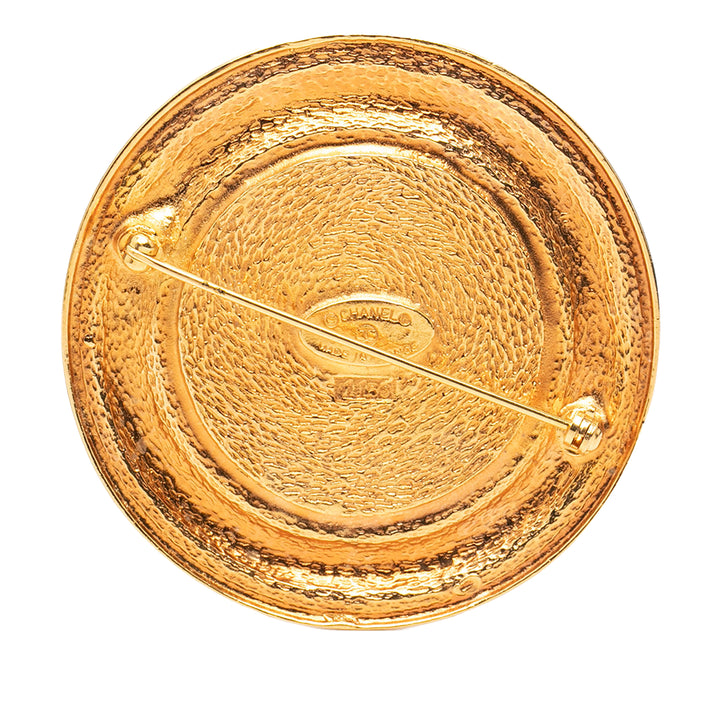 Chanel plaqué 31 Rue Cambon Rond Broche