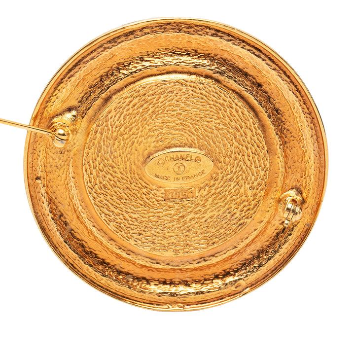 Chanel plaqué 31 Rue Cambon Rond Broche