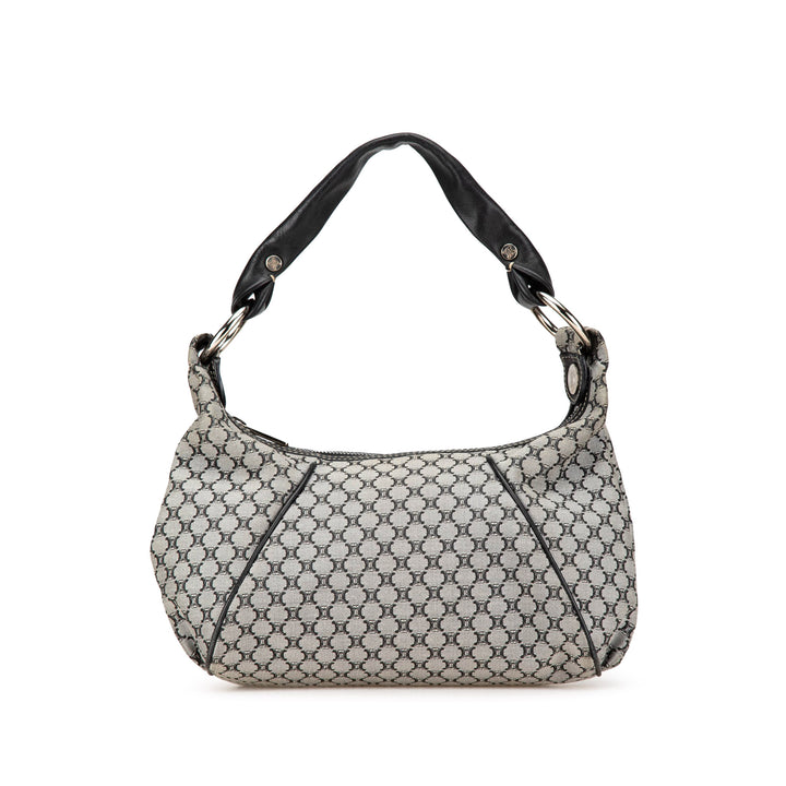 Macadam Canvas Shoulder Bag Gray - Gaby Paris