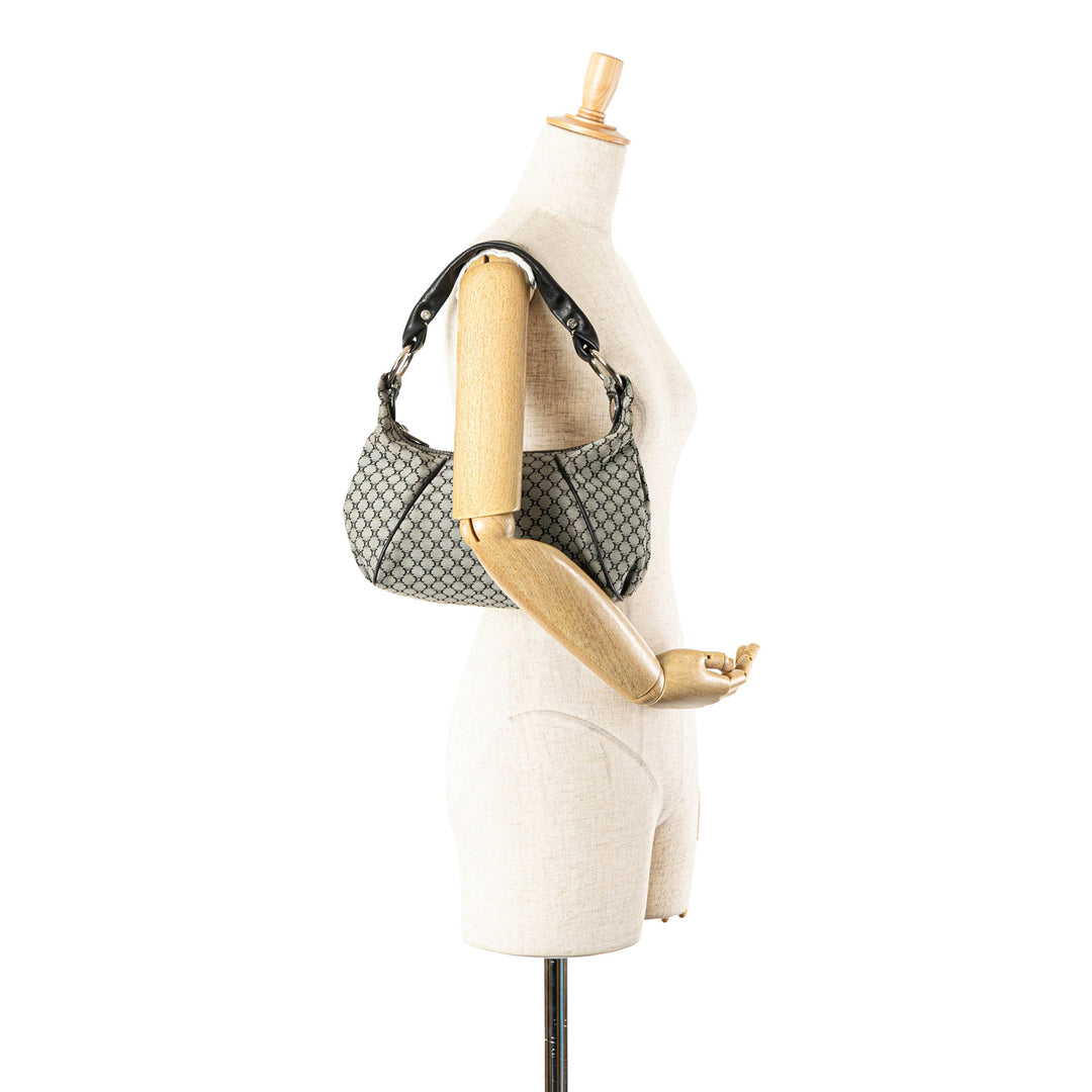 Macadam Canvas Shoulder Bag Gray - Gaby Paris