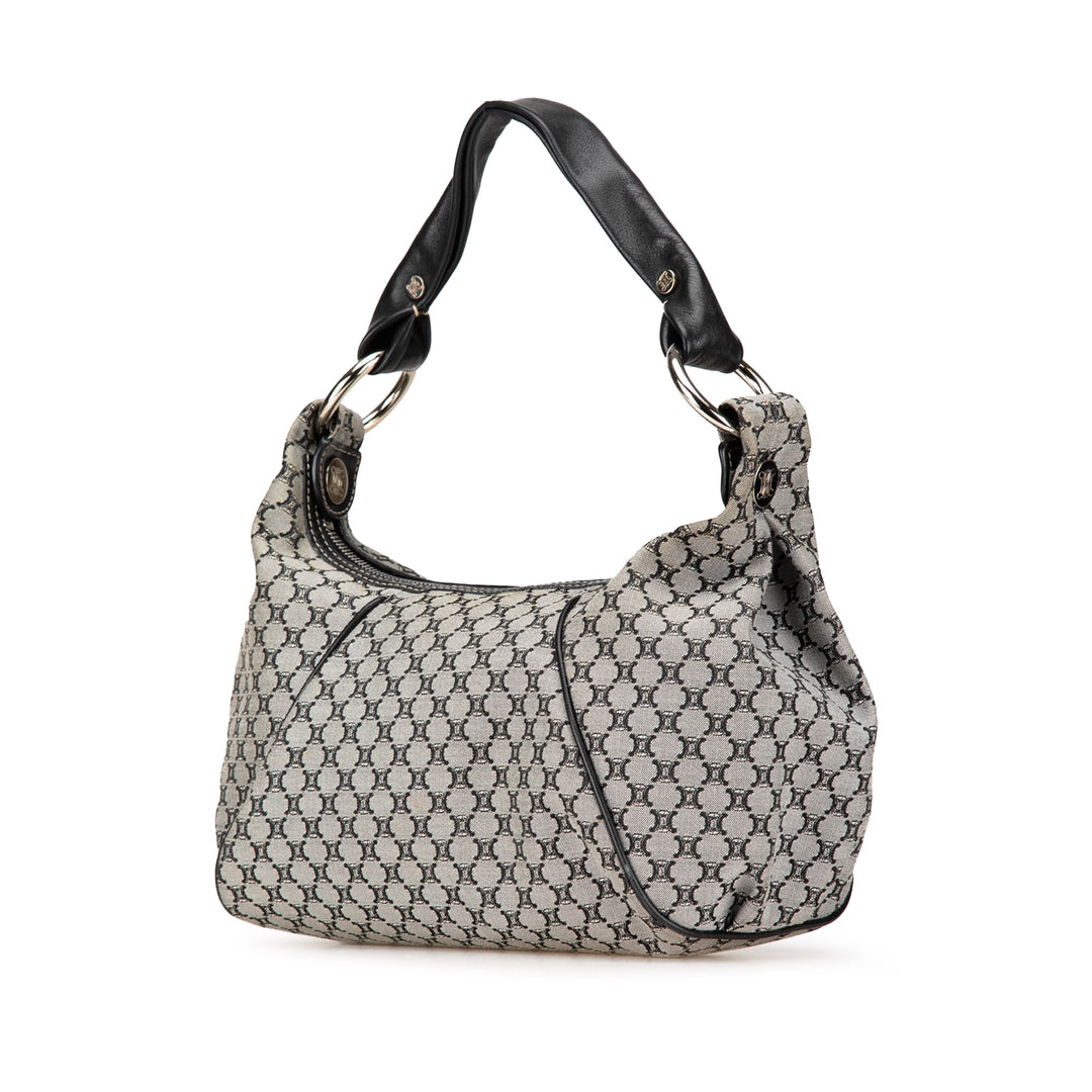Macadam Canvas Shoulder Bag Gray - Gaby Paris