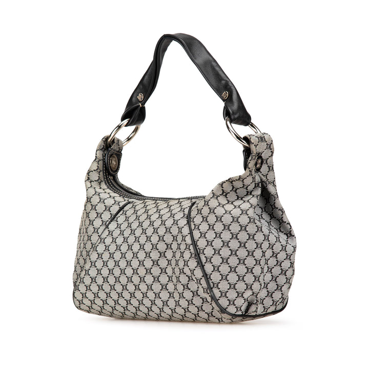 Macadam Canvas Shoulder Bag Gray - Gaby Paris