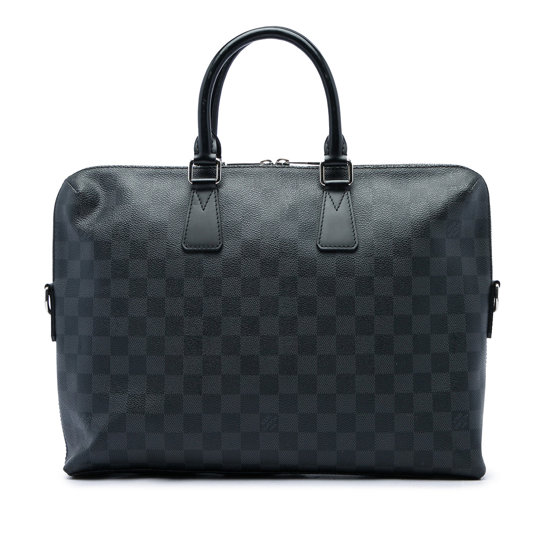 Louis Vuitton Porte Documents Jour Damier Graphite Noir – vue principale – GABY PARIS