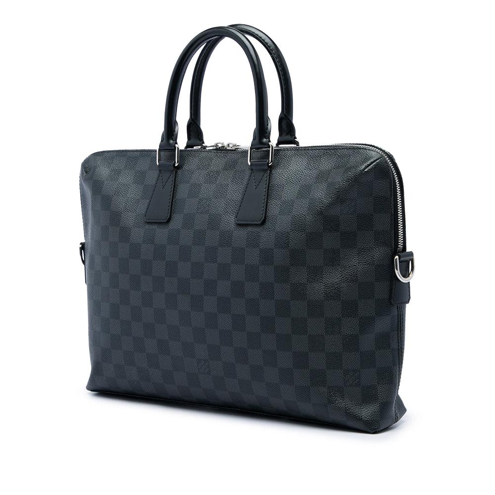 Louis Vuitton Porte Documents Jour Damier Graphite Noir – vue 2 – GABY PARIS
