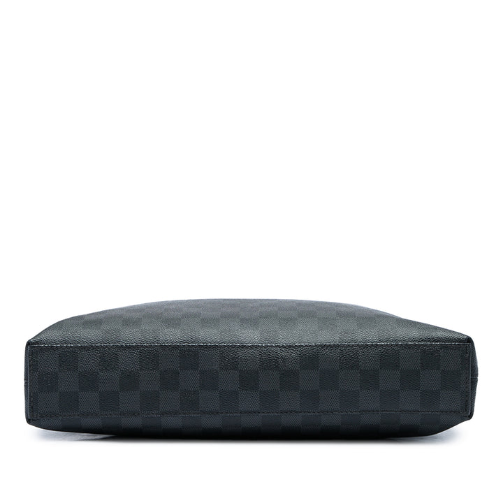 Louis Vuitton Porte Documents Jour Damier Graphite Noir – vue 3 – GABY PARIS