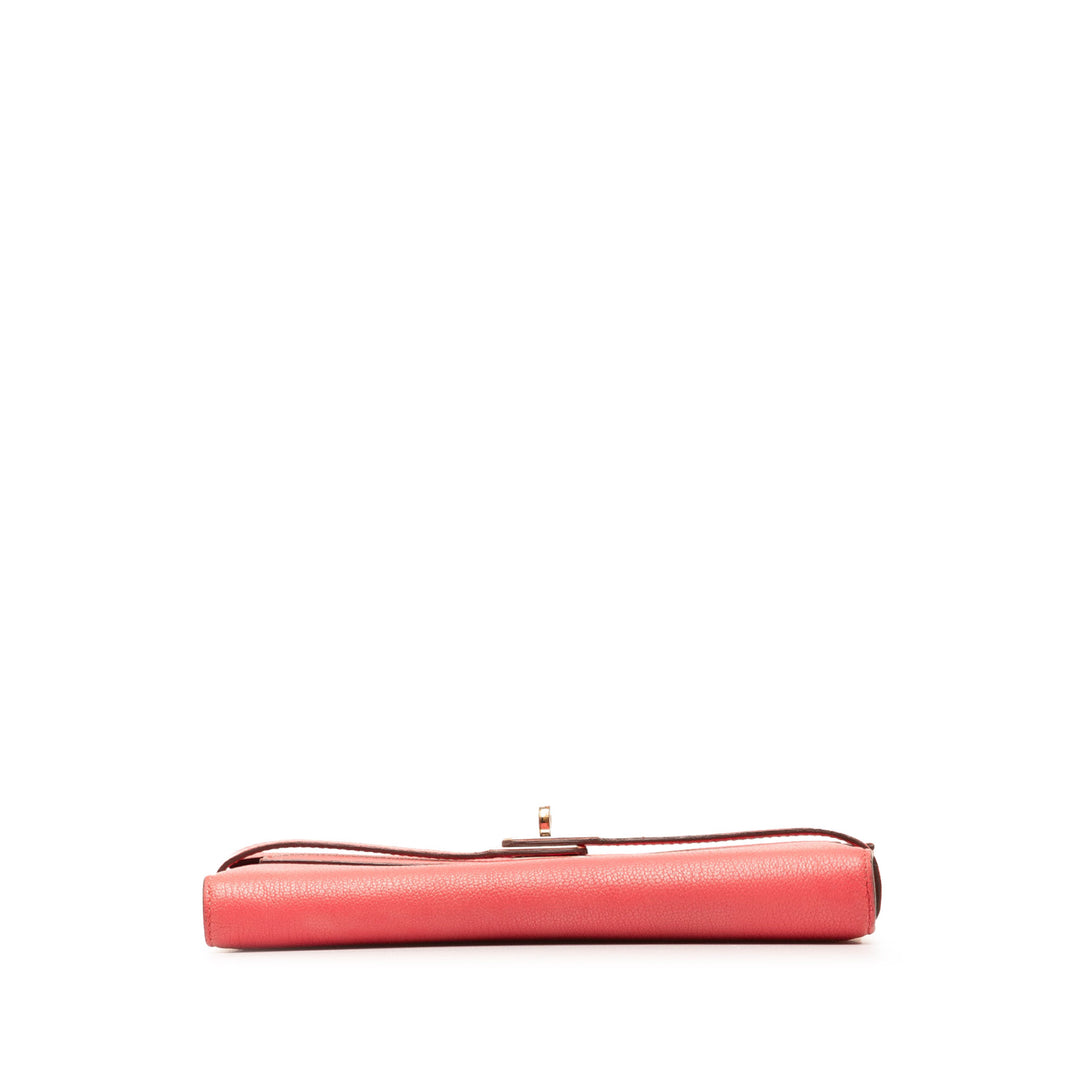 Chevre Classic Kelly Wallet Pink - Gaby Paris