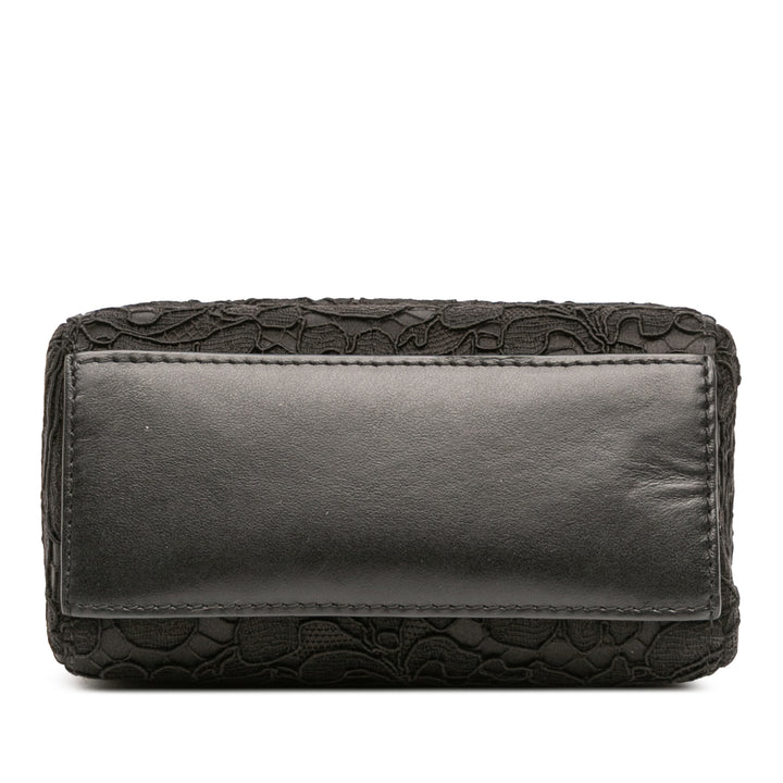 Dolce & Gabbana Soie et Lace Cristal Embellished DG à rabat Sac