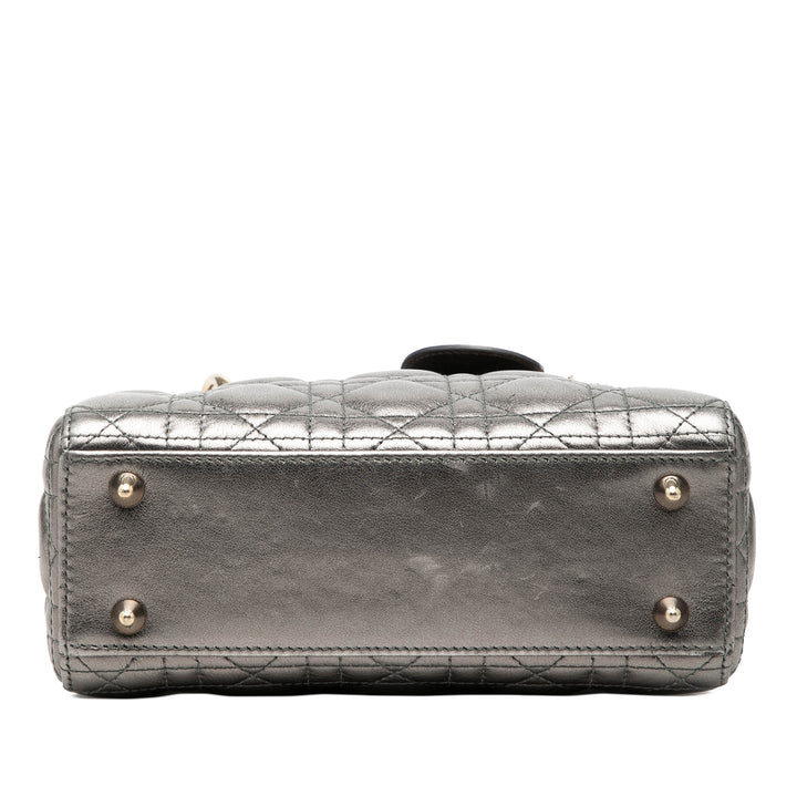 Dior Small Metallic Cuir d’agneau Cannage My ABCDior Lady Dior