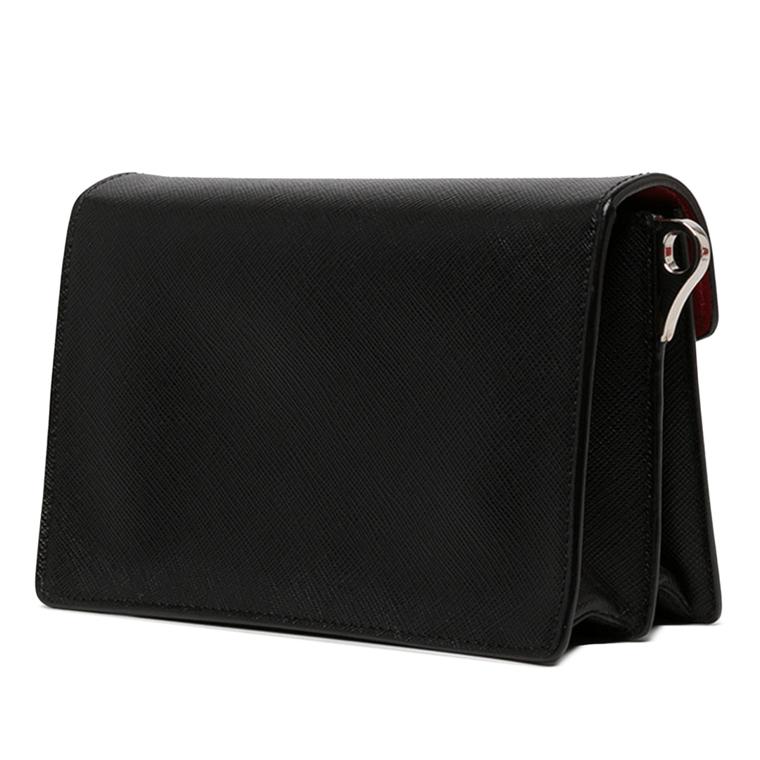 Prada Sac bandoulière Lux Sound Lock Saffiano Noir – vue 2 – GABY PARIS