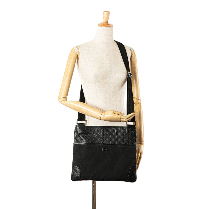 Guccissima Nylon Crossbody Black - Gaby Paris