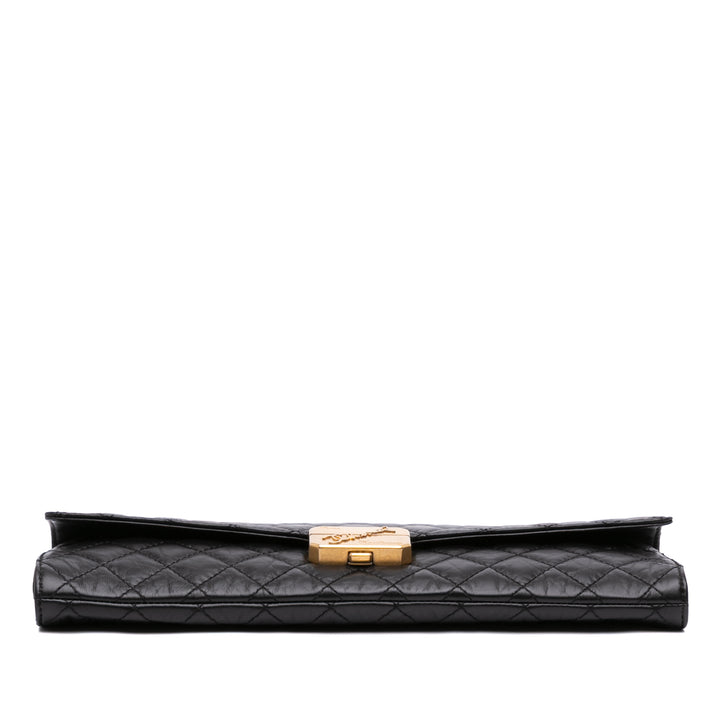 Chanel Paris Hamburg Matelassé vieilli Cuir de veau Pochette
