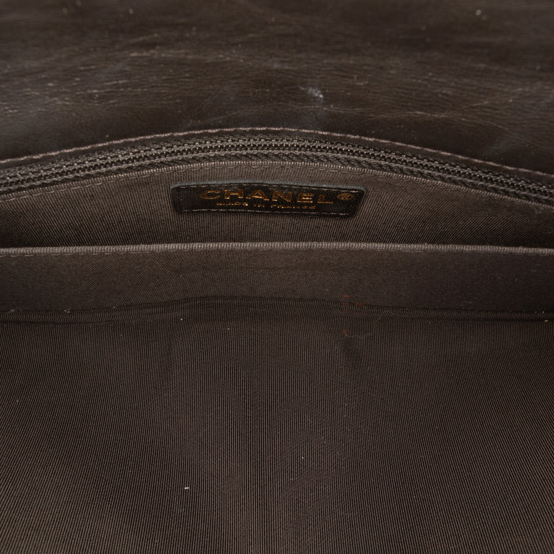 Chanel Paris Hamburg Matelassé vieilli Cuir de veau Pochette