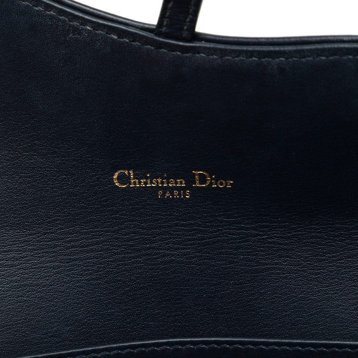 Dior Saddle Wallet on Chain Oblique Bleu