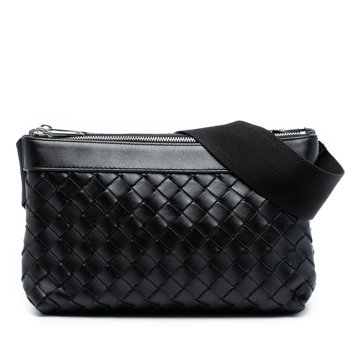 Bottega Veneta Cuir Intrecciato Duo Sac porté croisé