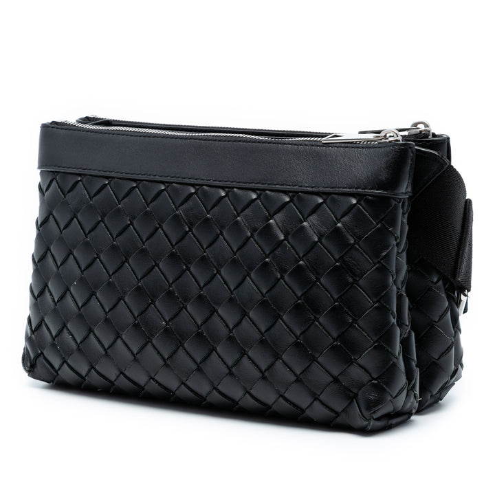 Bottega Veneta Cuir Intrecciato Duo Sac porté croisé