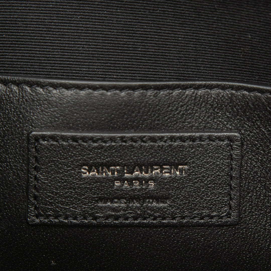 Saint Laurent Cuir de veau Monogram Sac Coeur Pompon Sac porté croisé