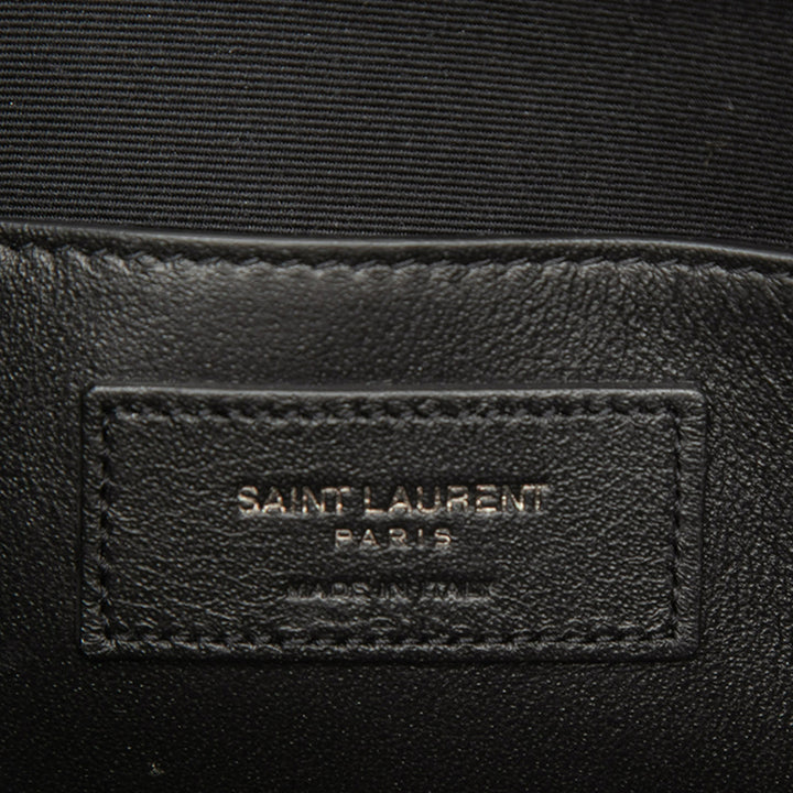 Saint Laurent Cuir de veau Monogram Sac Coeur Pompon Sac porté croisé