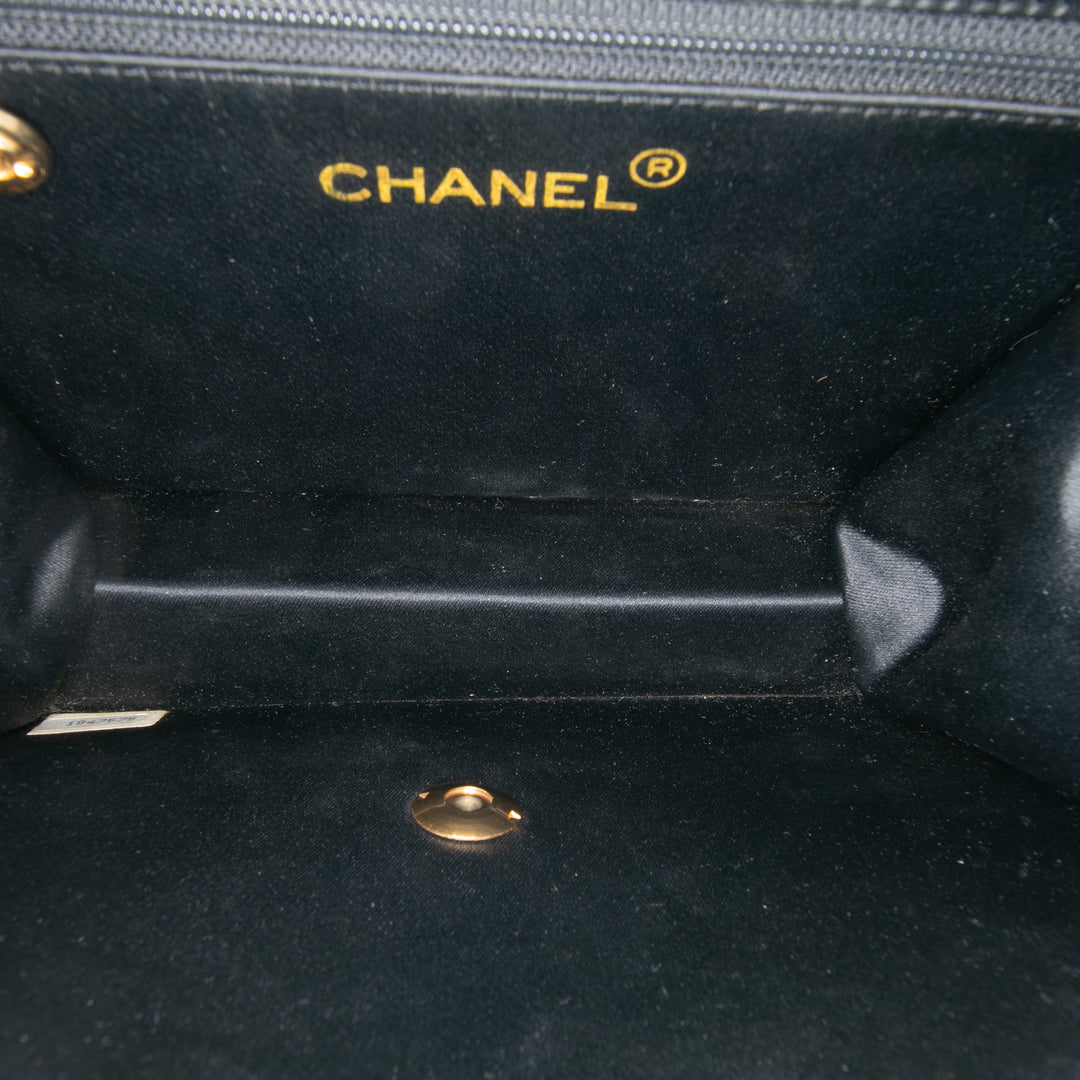 Chanel Mini Square Matelassé Satin Simple rabat
