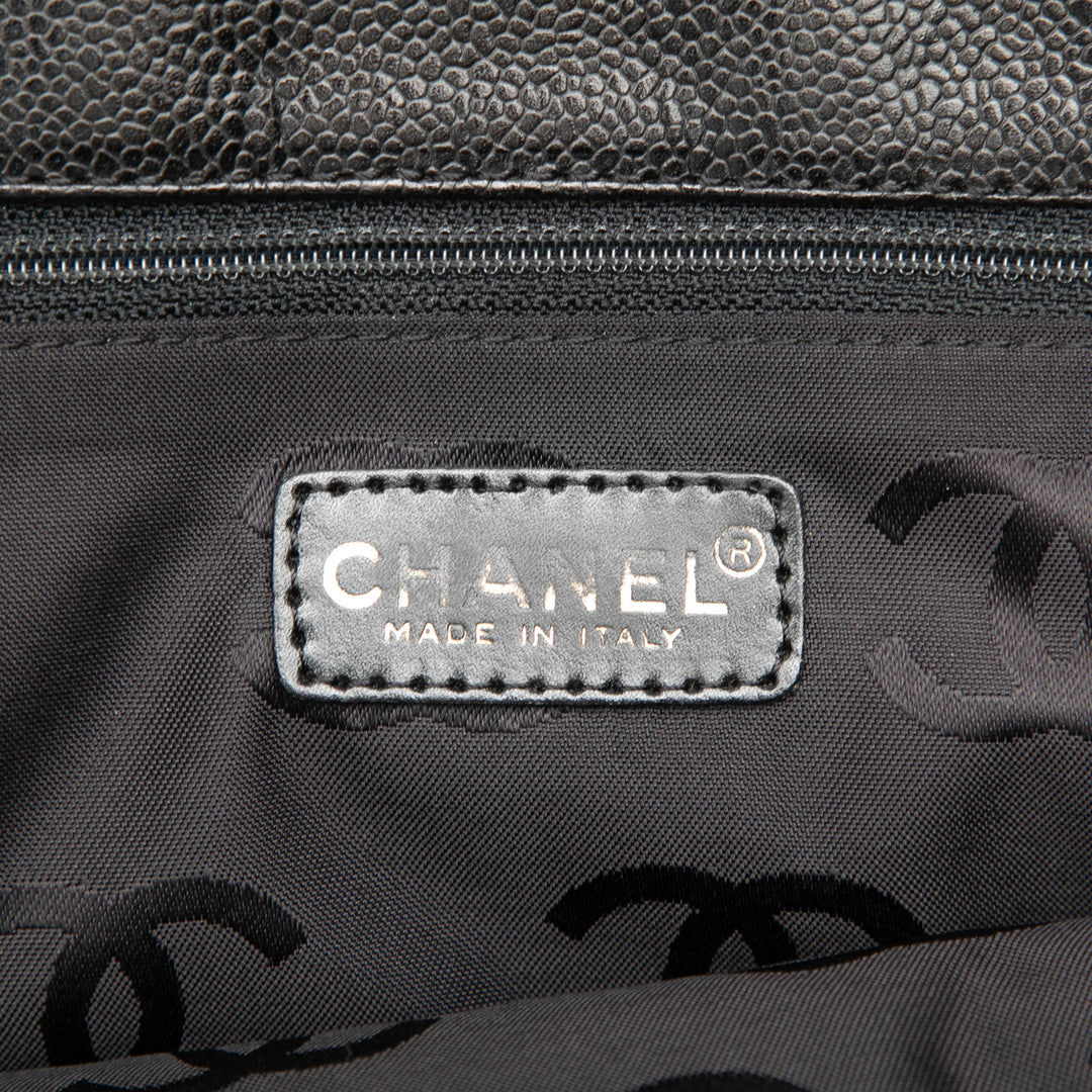Chanel CC Cabas Cuir caviar Noir – vue 5 – GABY PARIS