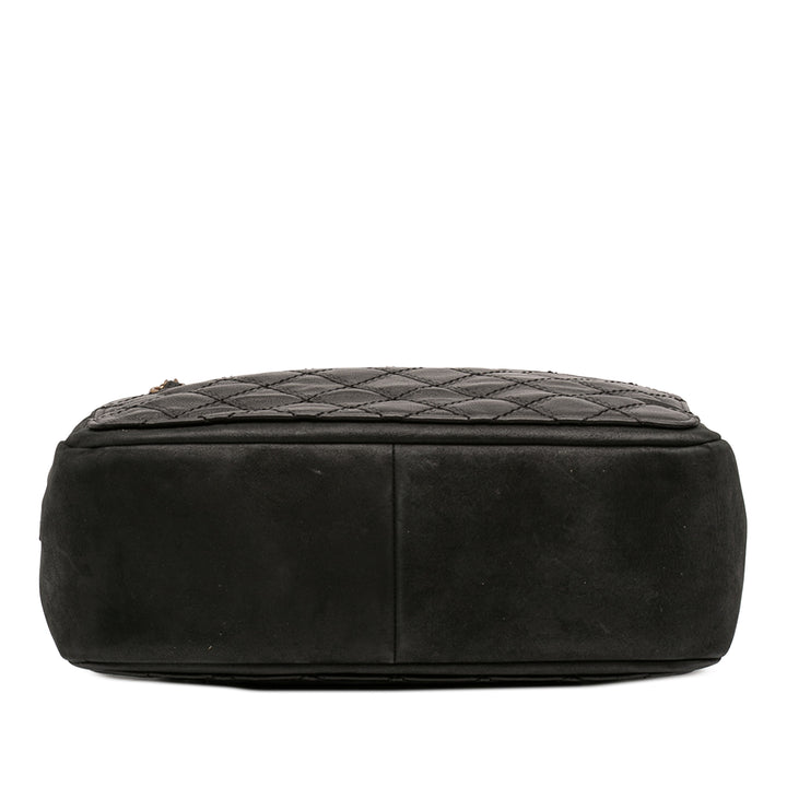 Chanel CC Iridescent Cuir d’agneau et Matelassé Cuir de veau Chain Sac bandoulière