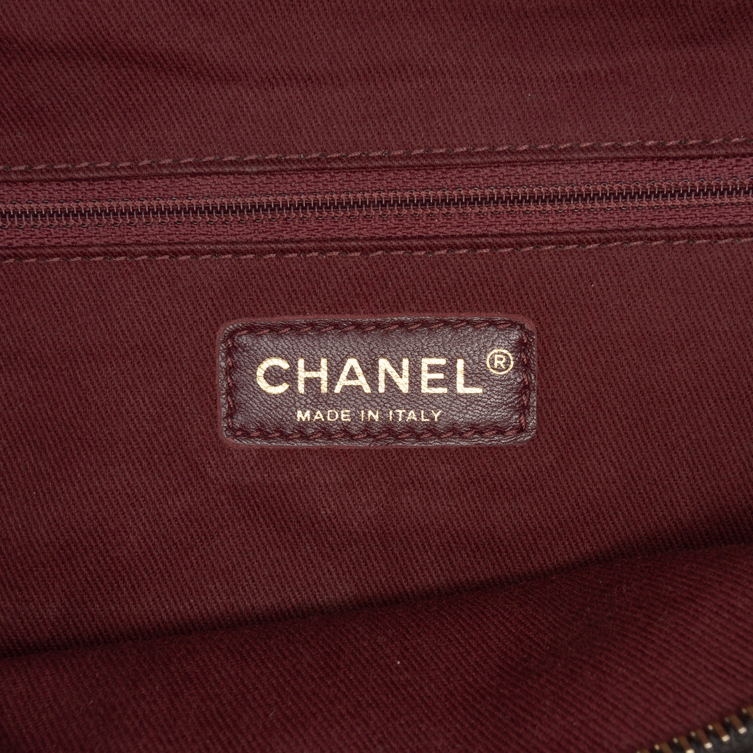 Chanel CC Iridescent Cuir d’agneau et Matelassé Cuir de veau Chain Sac bandoulière