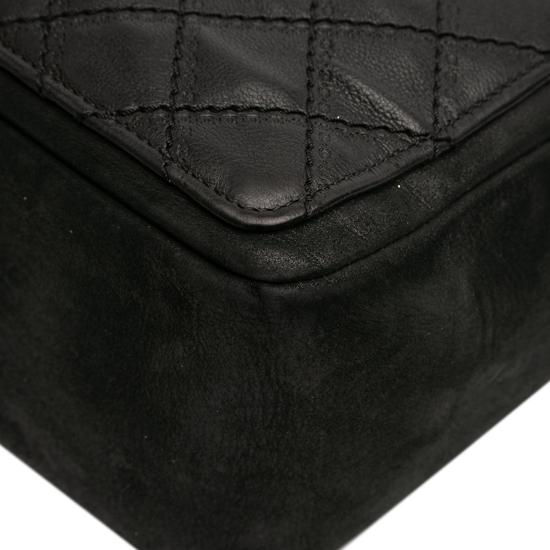 Chanel CC Iridescent Cuir d’agneau et Matelassé Cuir de veau Chain Sac bandoulière