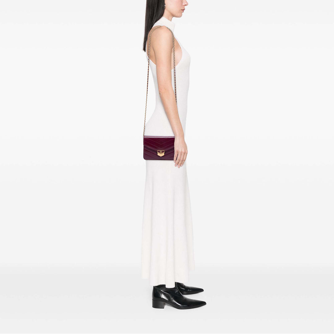 Chanel Chevron Cuir de veau Medal Wallet on Chain