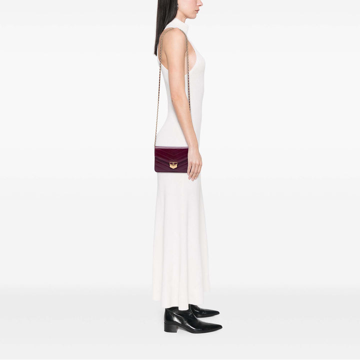 Chanel Chevron Cuir de veau Medal Wallet on Chain