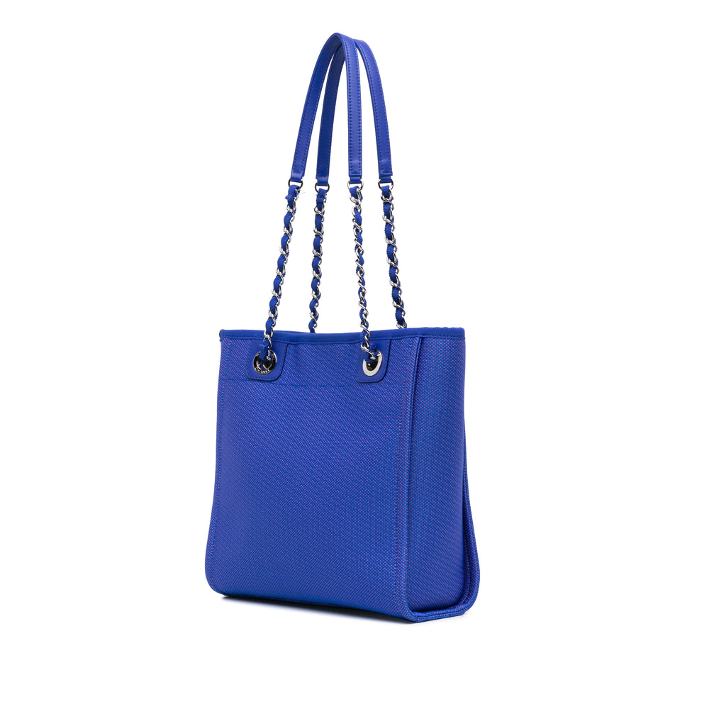 Mini Canvas Deauville Tote Blue - Gaby Paris
