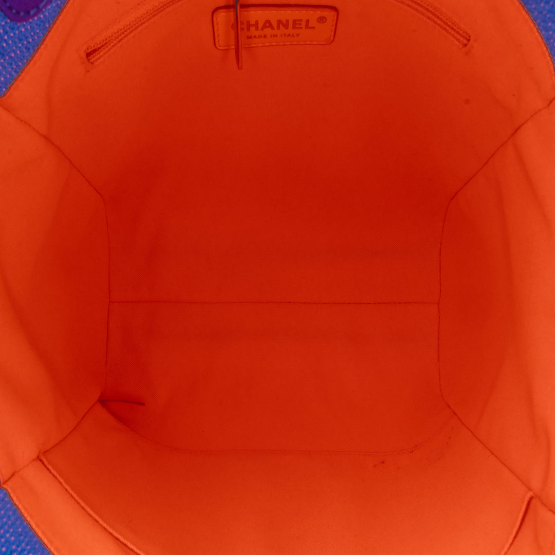 Mini Canvas Deauville Tote Blue - Gaby Paris