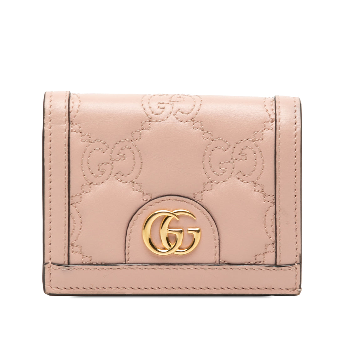 Gucci GG Matelasse Cuir Card Étui Portefeuille
