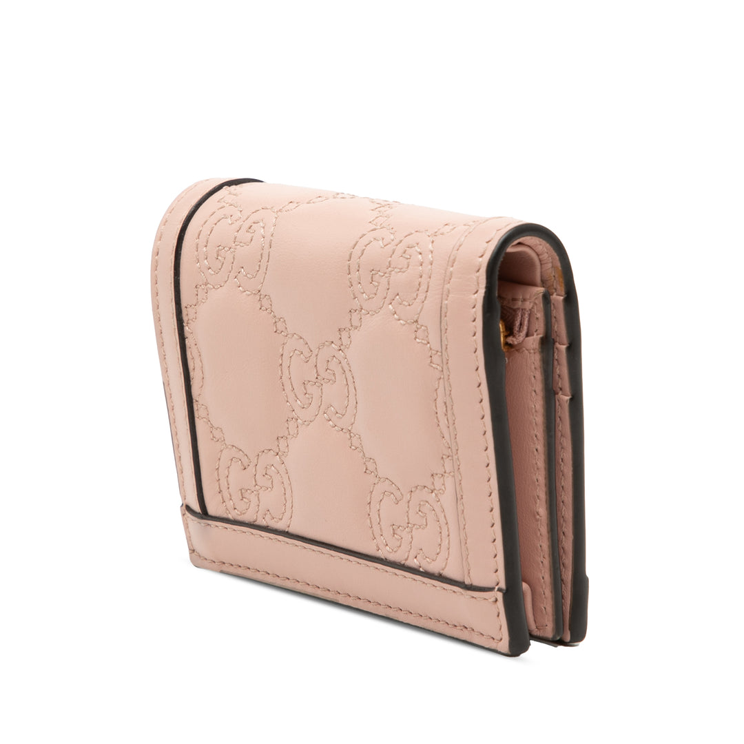 Gucci GG Matelasse Cuir Card Étui Portefeuille