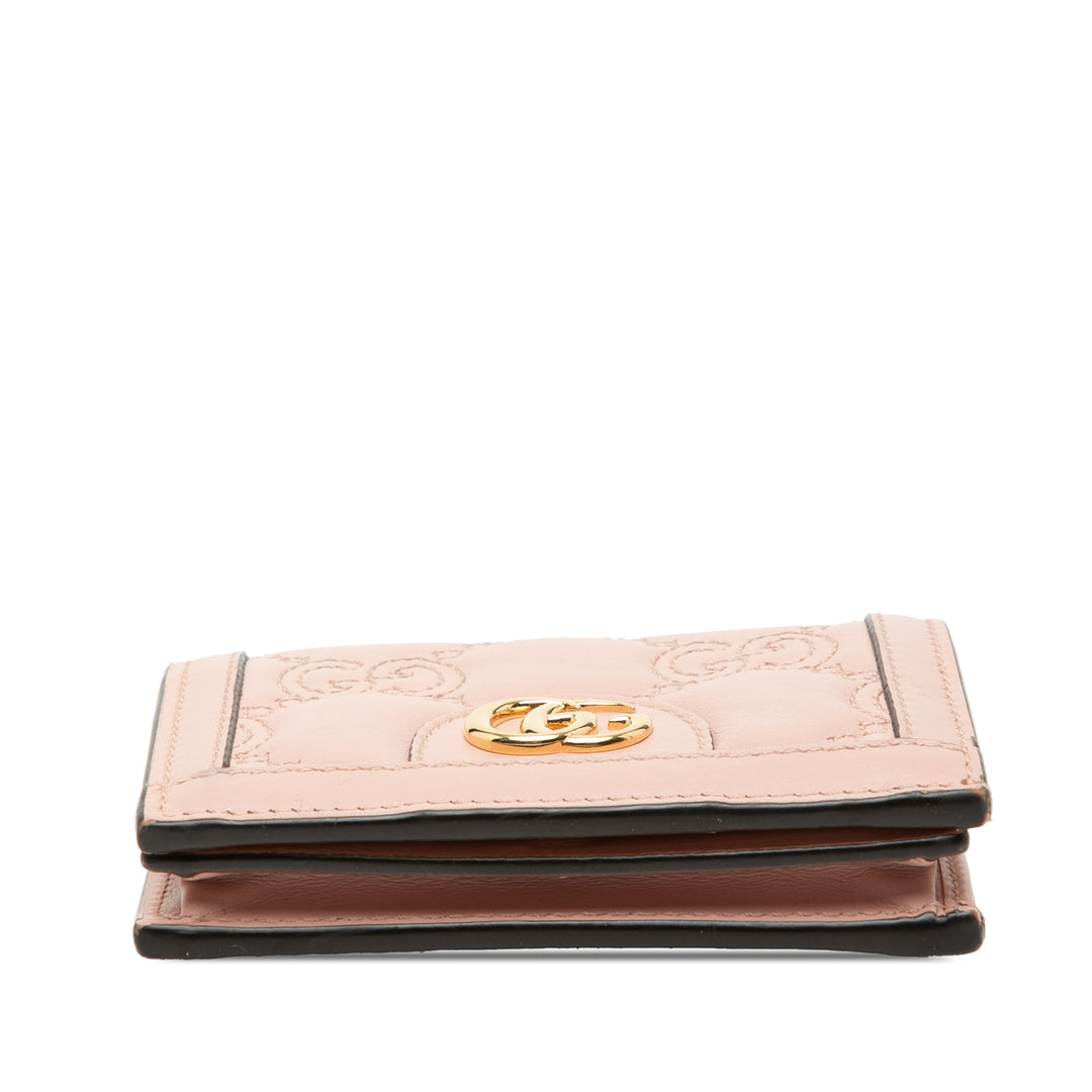 Gucci GG Matelasse Cuir Card Étui Portefeuille